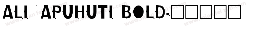 ALINAPUHUTI BOLD字体转换